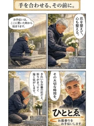 お墓掃除とお墓参りの想いを大切にする株式会社ひととゑ